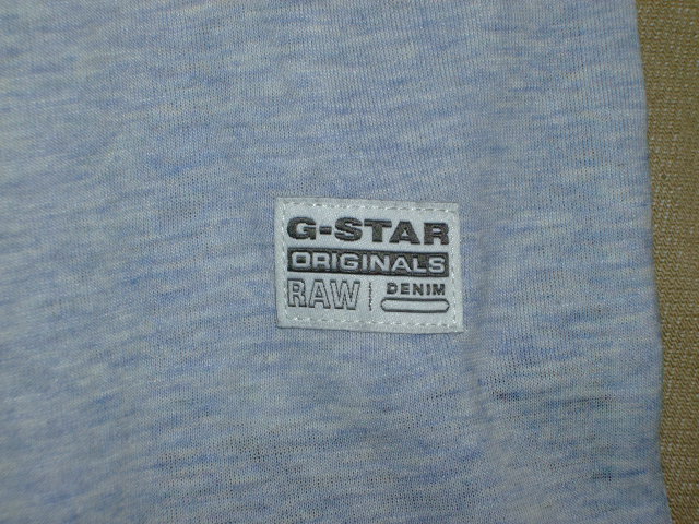 G-Star Men's Brickal Short Sleeve Top, Blue (Sea Heather), Medium