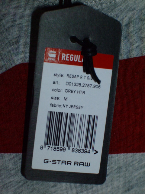 G-Star Men's Resap Short Sleeve T-Shirt, Grey (Grey Heather), Medium