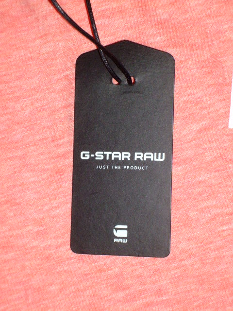 G-Star Men's Brickal Short Sleeve Top, Red (Flame Heather), Medium
