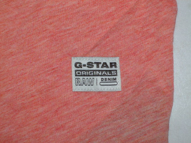 G-Star Men's Brickal Short Sleeve Top, Red (Flame Heather), Large