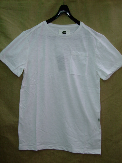 G-Star Men's D00594-4834-110 Mazuren Short Sleeve T-Shirt, White, Small