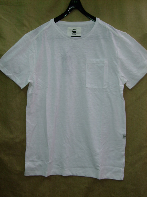 G-Star Men's D00594-4834-110 Mazuren Short Sleeve T-Shirt, White, Medium