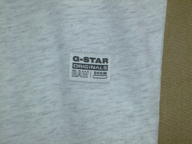 G-Star Men's Marsh Short Sleeve T-Shirt, Off-White (Milk Heather), Medium